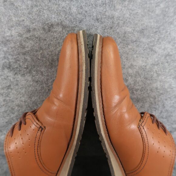 Flexi Shoes Mens 9 Oxford Chukka Leather Classic Professional Comfort Work Brown